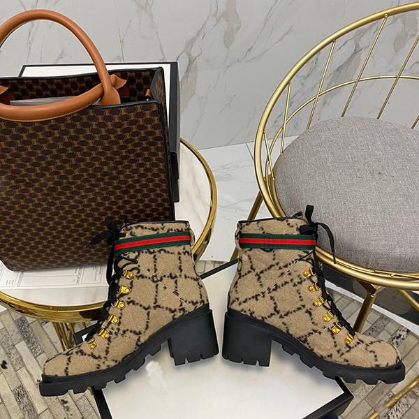 

fashion women lace-up ankle boots with leather and heavy-duty soles leisure lady martin boots big size 42, Black