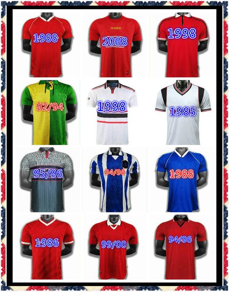 

beckham solskjaer cole giggs scholes retro manchester 2000 2002 football shirts goalkeeper black vintage soccer jerseys man, Black;yellow