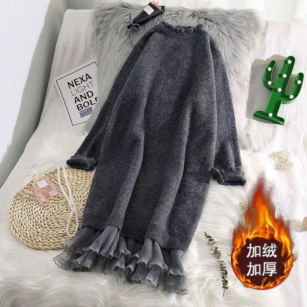 

new knitted long sweater for women in autumn / winter 2020, White;black