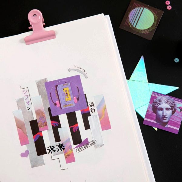 

46 pcs box ночная плавучесть стикер красивая рука аккаунт японские украшения бумаги коллаж журнал канцелярские наклейки sqcokw