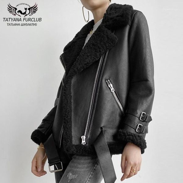 

2020 new fashion real fur coats whole skin lamb fur jackets genuine leather woman luxury overcoats black natural coat woman1