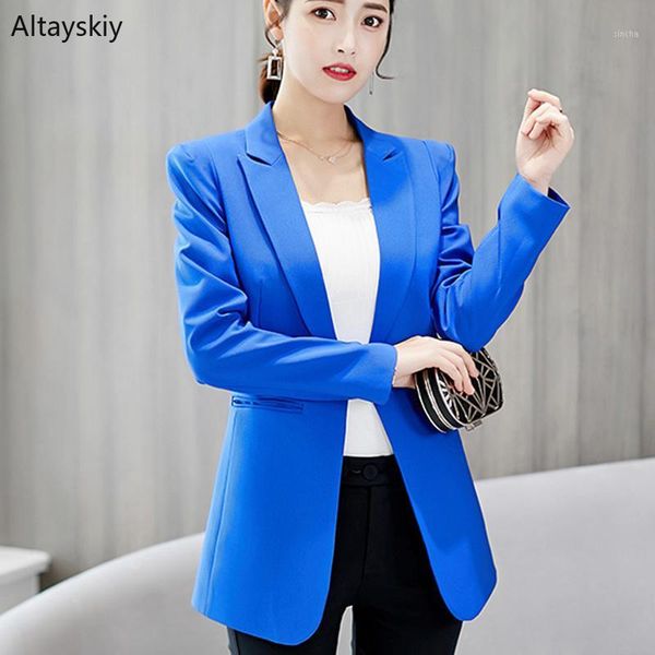 

blazers women slim notched solid simple all-match elegant ladies soft blazer womens trendy korean style leisure daily coats chic1, White;black