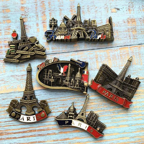 

эйфелева башня в париже франция европа туристические сувениры холодильник магнит металл 3d магниты коллекция дома украшения джелсхкс