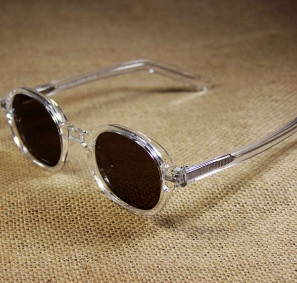 

round frame american frame polarized tr90 sunglasses for men and women, White;black