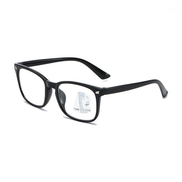 

anti blue ray progressive multifocal lens reading glasses magnifier for women men look near far presbyopic eyeglasses +1~+4 n51, White;black
