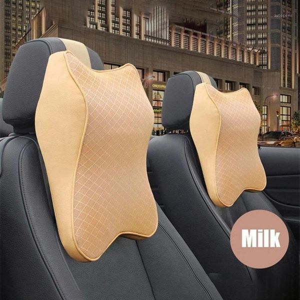 

cars seat headrest pad memory cotton foam pillow head neck resravel support breathable mesh fabric + memory foam1