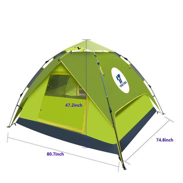 

4-5 человек водонепроницаемый автоматический открытый мгновенный всплывающий палатка для кемпинга