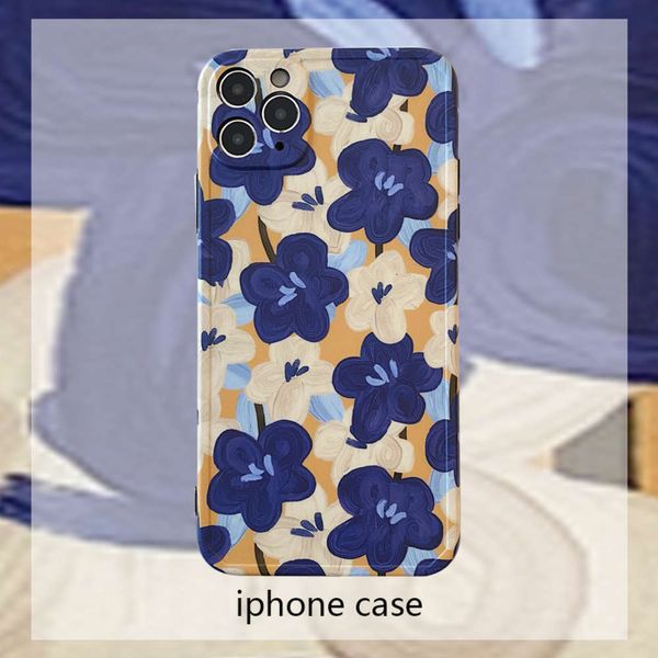 

painting net oil red flower wind is suitable for 11pro maxx xs xr / se mobile phone case 7p female 8plus silicone korean creative