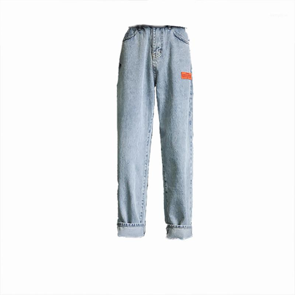 

2020 vintage straight fashoin harem blue and grey thefleece mens jean jeans wide pantsfor men yzq 801