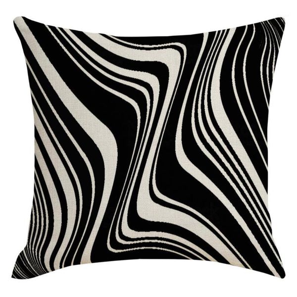 

pillow modern style visual trap disordered line hug pillowcase home decoration #21