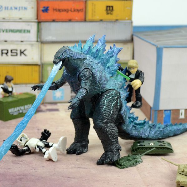 

iju4hred lotus hodzilla 2 монстр ручной работы модели детская игрушка kidola трех возглавляемых дракона подвижная кукла gift9kjyu, Silver