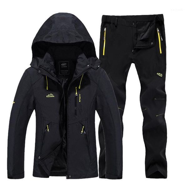 

outdoor jackets&hoodies jacket female spring and autumn single-layer thin pants suit mountaineering1, Blue;black