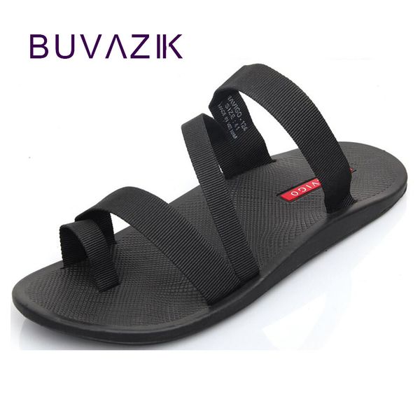 

2018 summer men's sandals fashion man flip flop outdoor beach slippers non-slip male casual shoes sandalias large size 44 t200420, Black