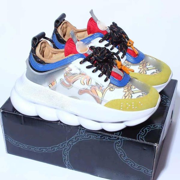 

2022 casual shoes men women designer sneakers calfskin leather trainers classic platform, Black