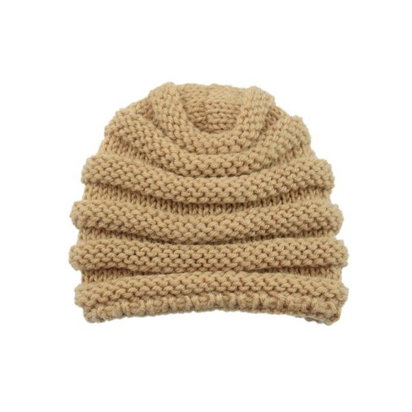 

knitted winter baby hat for girls candy color bonnet enfant baby beanie turban hats newborn baby cap for boys acc qylaxh, Yellow