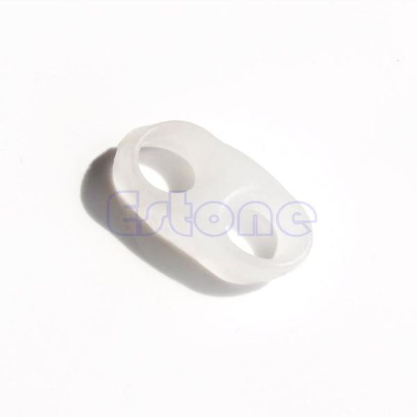 

new arrive 1 pair gel 2 holes ortcs bunion separators tail toe straightener stretchers ne jllncx, Silver