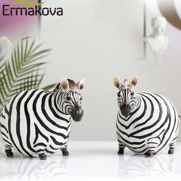 

decorative objects & figurines ermakova nordic creative resin cute fat zebra figurine animal sculpture ornaments deskcrafts art decorati