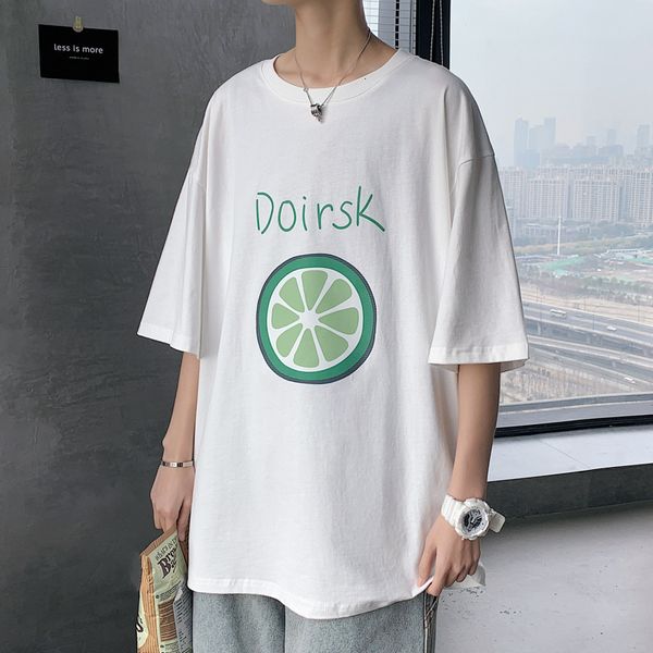 

2021 new short sleeve t shirt men summer tshirt tees classic brand fashion clothes plus size m-5xl o neck fu9b, White;black