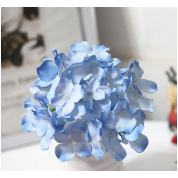 

new design artificial silk hydrangea flower head wedding bouquet decoration or diy production backdrop with jllehz outbag2007