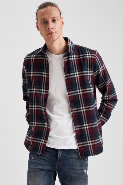

defacto man long sleeve shirt-s9559az20cw, White;black