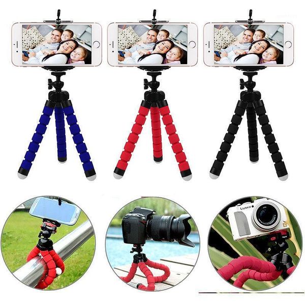 

mini ocs sponge tripod + clip stand for camera mobile phone holder stand flexible ocs sponge tripod bracket holder1