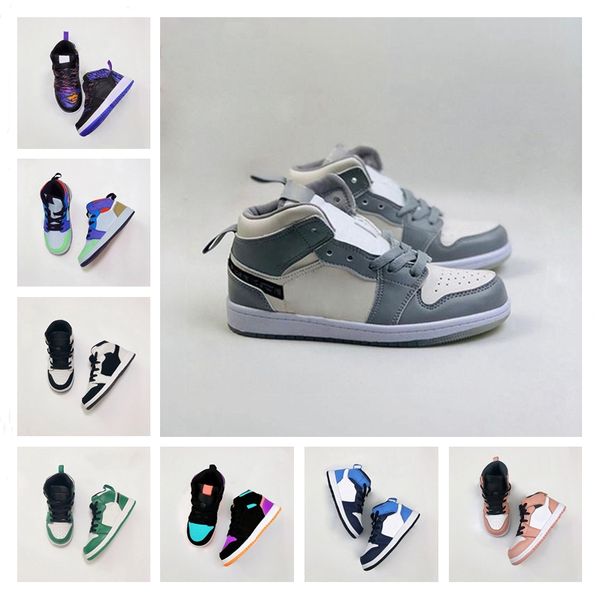 

infants 1s i toddler basketball shoes pine quartz bred toe gym red white black chicago sneakers melody mid multi-color tie-dye kids shoes