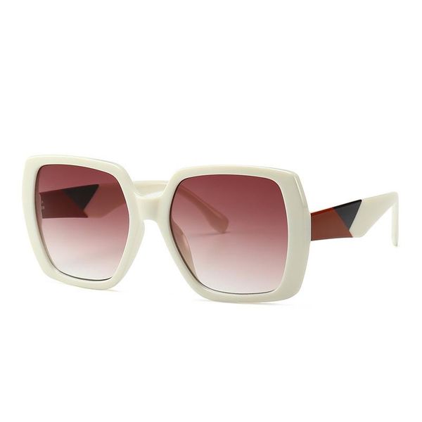 

women square oversized sunglasses men designer sun glasses famale male retro eyewear uv400 shades fashion, White;black