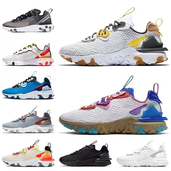 

new selling epic react vision women mens running shoes 2020 fashion new white yellow iron grey pn dust black nik sports trainers sneaker