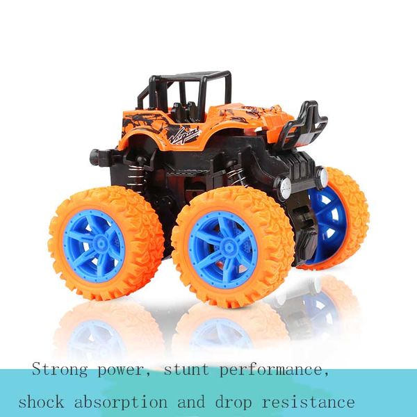 

children's inertial four-wheel drive off-road vehicles shockproof shock absorber boy simulation toy stunt swinging bigfoot car model