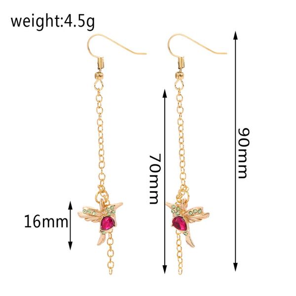 

wish bird bird eardrop fashion designer animal bird earring wish sqcdnv, Golden;silver