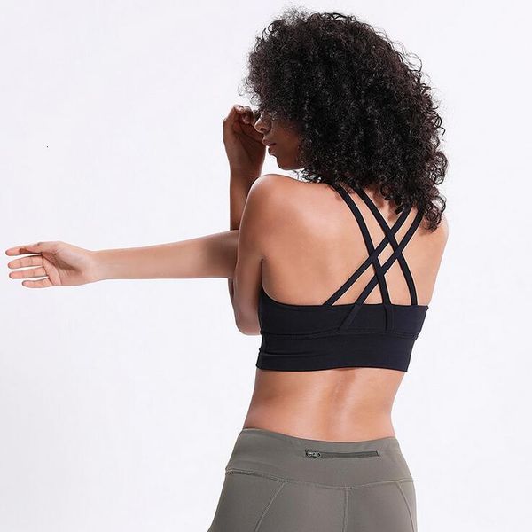 

women push up seamless shock-proof sports bra workout female sport crop fitness active wear for yoga gym brassiere women's sportswear, White;black