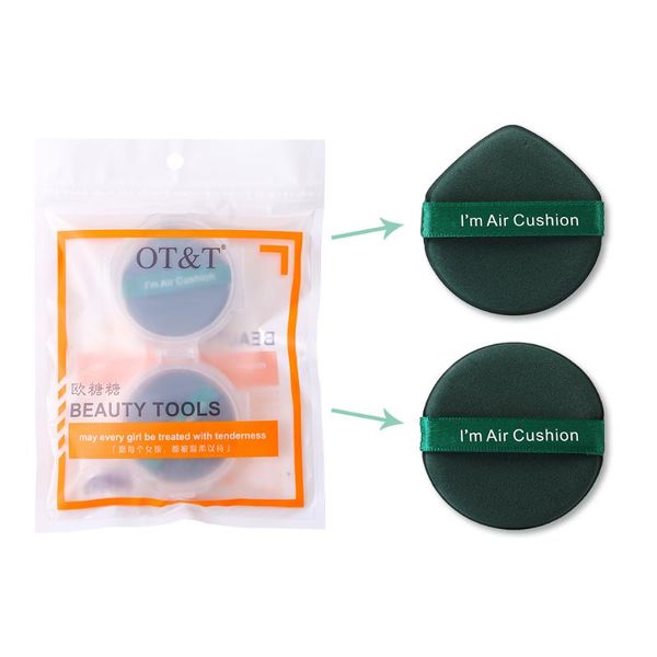 

sponges, applicators & cotton 2pcs/set smooth cosmetic puff facial powder soft makeup foundation sponge air cushion pad beauty tool for girl