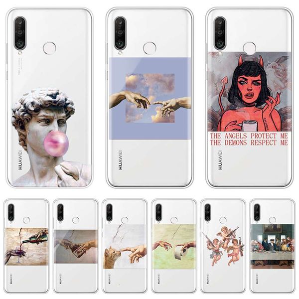 

rfdign mona lisa for huawei honor 9s play 9a x10 5g 8x 10i p20 p30 p40 lite e pro p smart 2020 2019sw