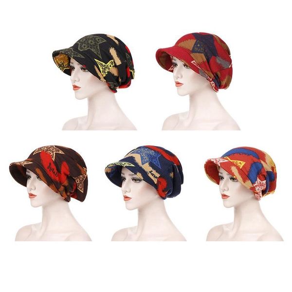 Kapüşonlu Kap Kadın Güz Şapka Garland Horsetail Çift Kapşonlu Çizgili Trendy Moda Dikiş Renk Kafa Kapaklar