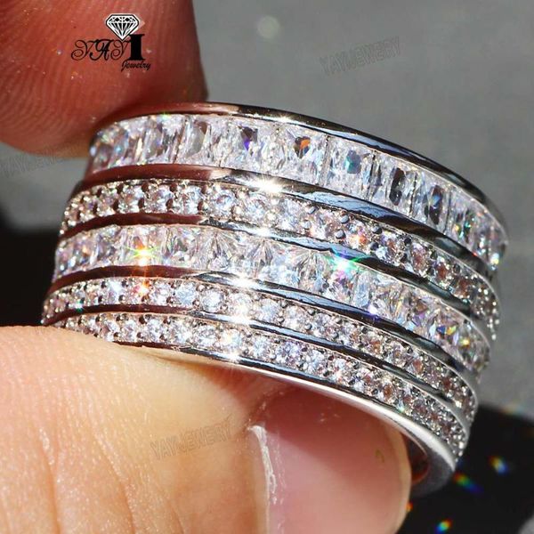 

yayi jewelry princess cut 13 ct white zircon silver color engagement rings wedding heart rings girls party gifts 840, Slivery;golden