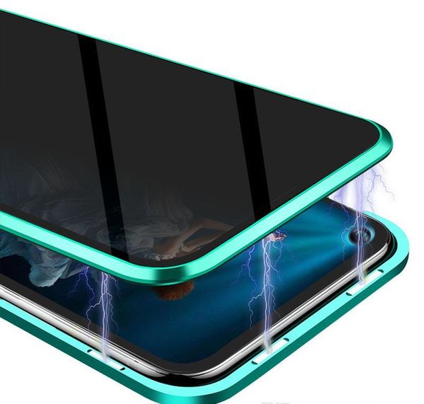 

anti-peeping privacy protect magnetic adsorption front and back tempered glass case for huawei honor 20 honor20pro p qyluav yyysports