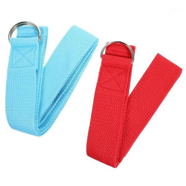 

2pcs 1.8m yoga stretch strap durable nonelastic portable multifunction yoga pilates exercise rope fitness band stretch strap1