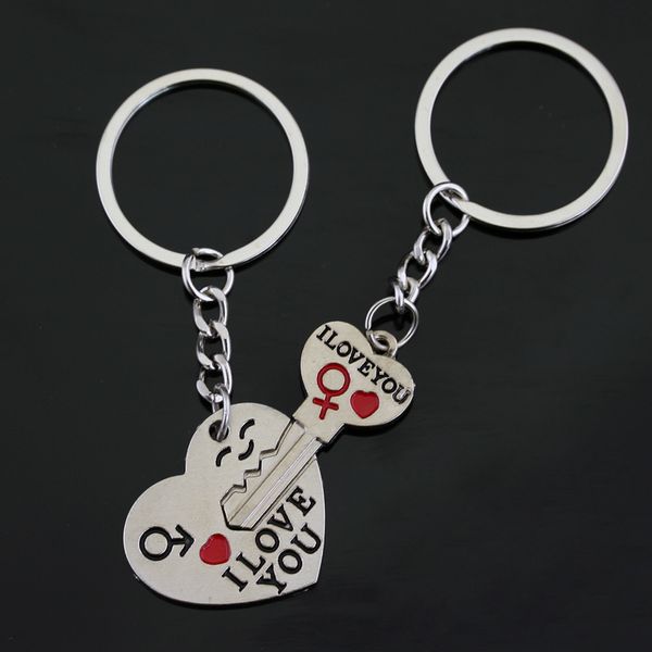 

china factory new tv film movie surranding bag accessories customizable couples crush you i love you creative gift key ring keychain, Silver