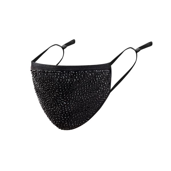 

sparkling fa bling and dopss rhinestone reusable washable fashion for wbgqk mask diamond black women crystal mask masquerade jmxwk