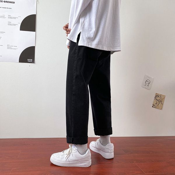 

2021 men's brim pants spring and winter new work done large leg tools size -5xl breech breeches fashion young iq2g, Blue