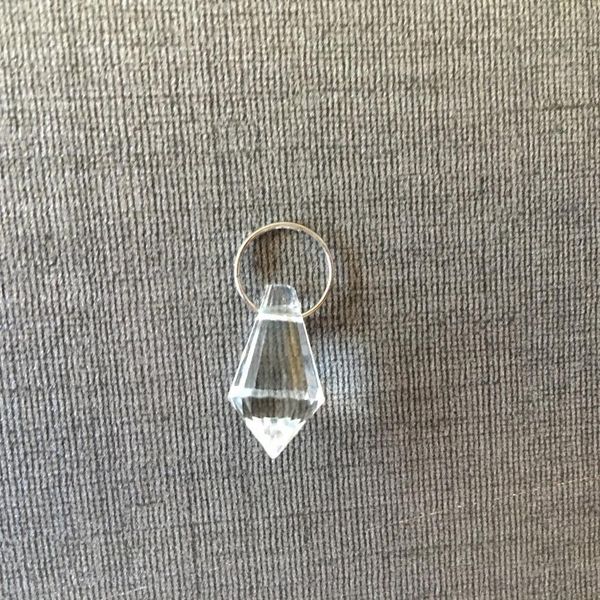 

10pc glass crystal chandelier lamp prisms suncatcher pendant 20mm diy jewelry spacer charm 10pc glass h bbyahl