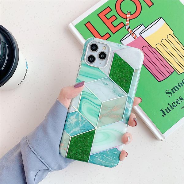 

flykylin чехол для телефона для iphone se 2020 11 pro max x xs max xr 7 8 plus роскошь геометрия мраморный гальванизм мягкий sqcjtq cass2010