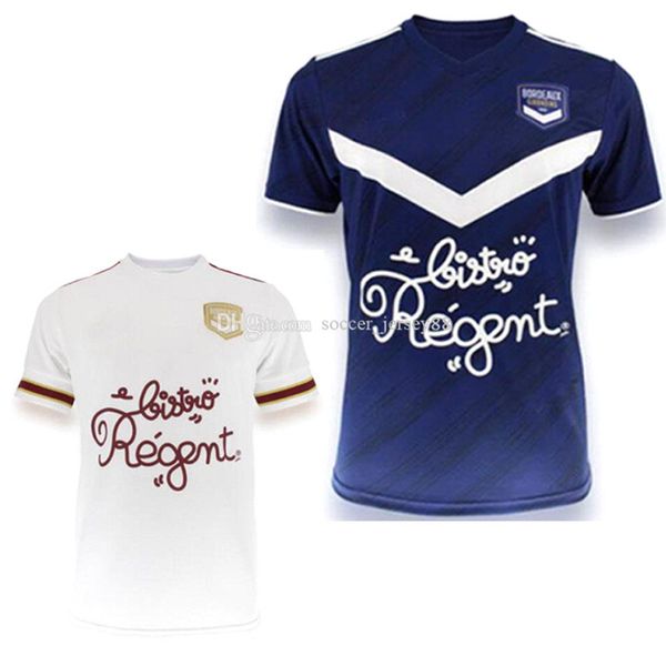 

20 21 girondins de bordeaux mens soccer jerseys briand s.kalu kamano home away football shirt de preville benito oudin muijo short sleeve, Black;yellow