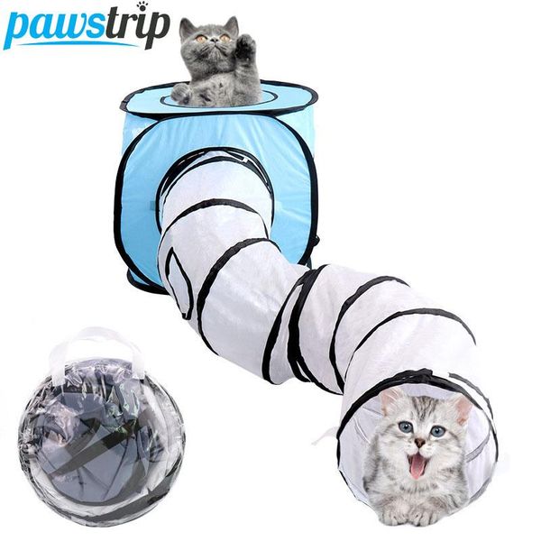 

interactive cat toys collapsible cat tunnel toy small dog cat tent house s-type pet cube pet tunnel toy for cats dogs q wmtgbh