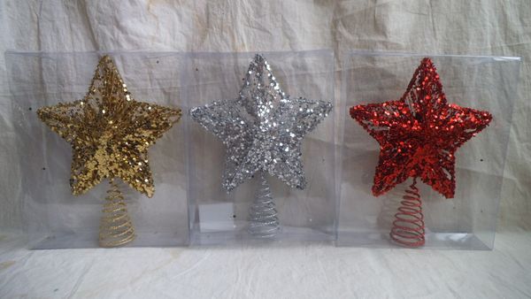

factoryp3v3five-pointed light products star wrought flashing iron tree decoration christmas