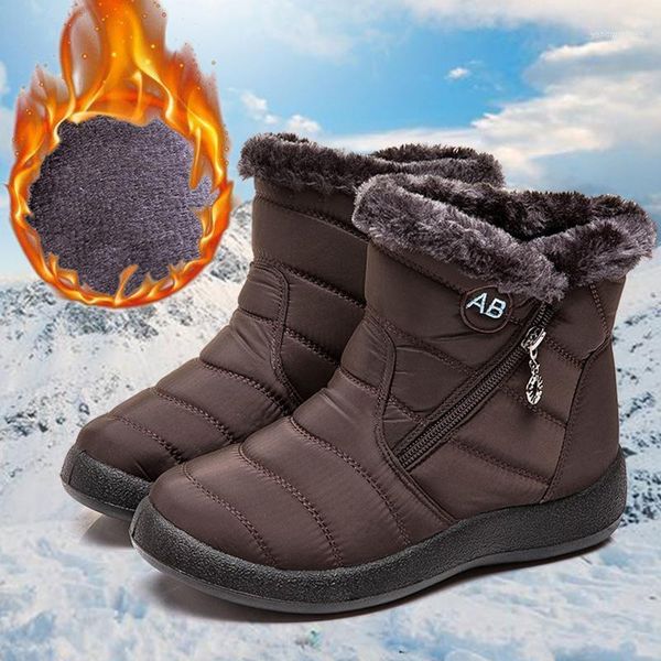 

high boots waterproof winter shoes women boots 2020 fashion snow soft warm outdoors short students thick1, Black