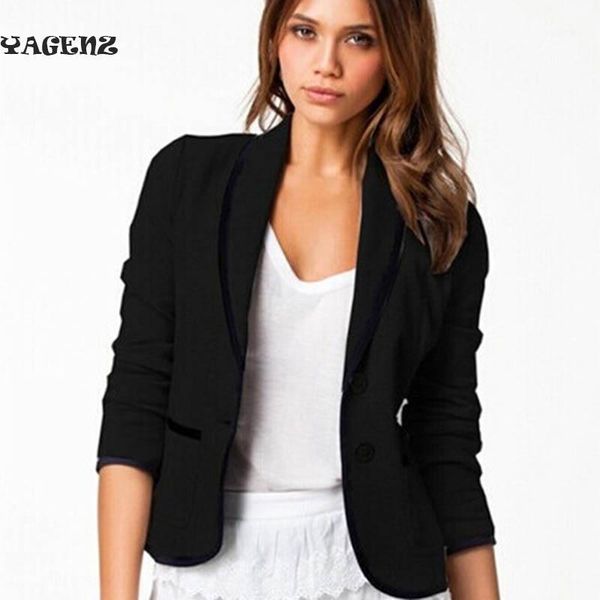 

women short coat jackets office ladies blazer black/grey big size new fashion spring fall coats women's turn down collar slim b91, White;black