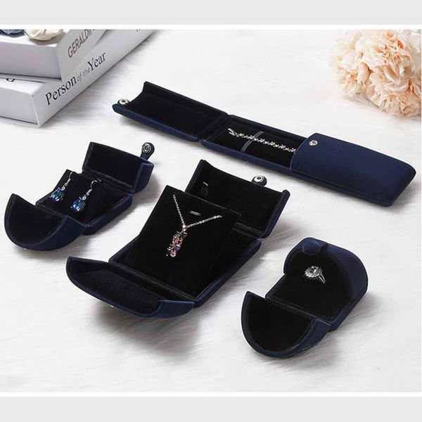 

новое поступление multi color высококачественные двойные открытые ювелирные изделия коробка бархата обручальное кольцо коробка с обручальным