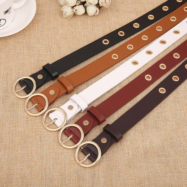 

новый дизайн ремень моды ремни для женщин высокое качество pu кожаный талию ремешок для дам джинсы аксессуары золотые булавки пряжки студент, Black;brown