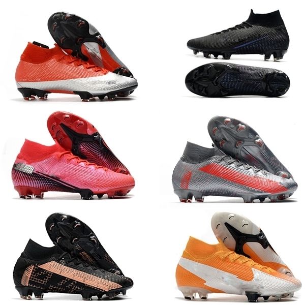 

durable mercurial superfly vii 7 elite 360 fg soccer shoes cr7 se flash neymar mens chaussure de foot football boots high ankle cleats